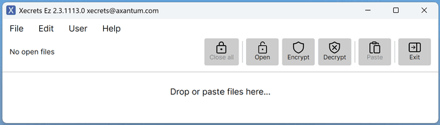 A screenshot showing the main application window