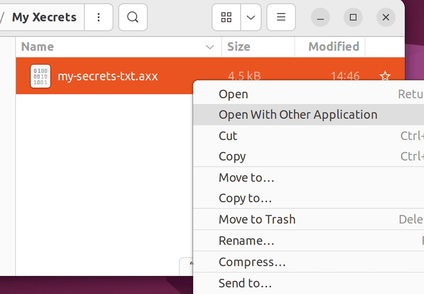Right-click & select Open With...