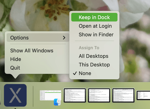 Right-click & pin to start