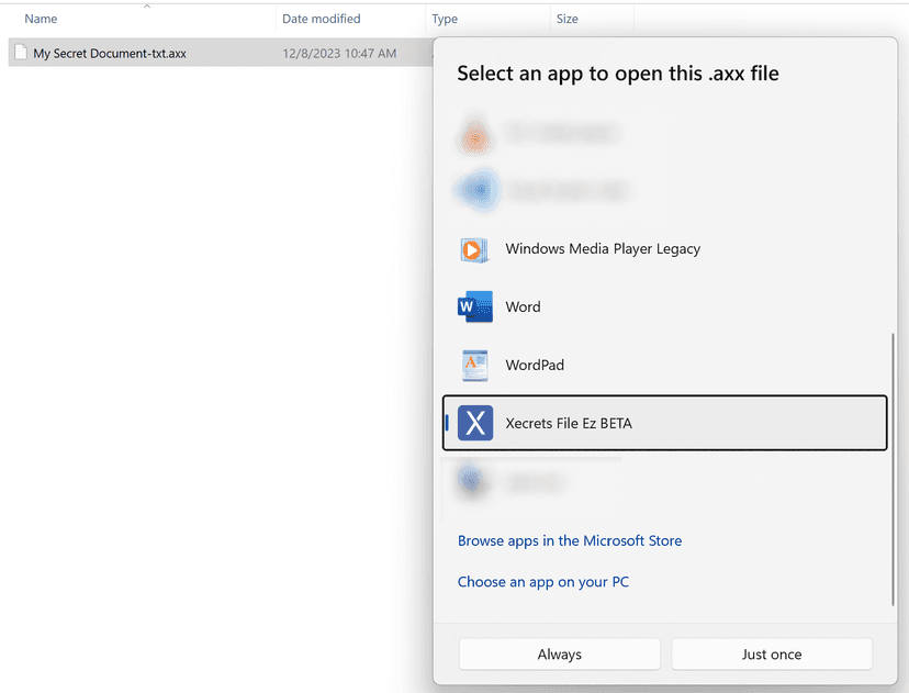 Open & Choose always