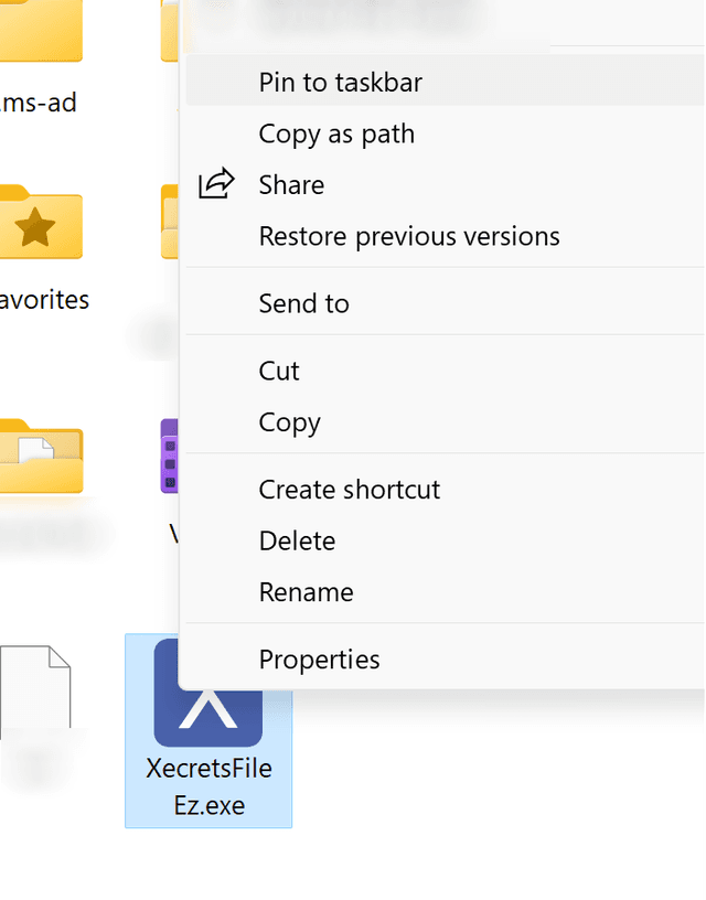 Right-click & pin to taskbar